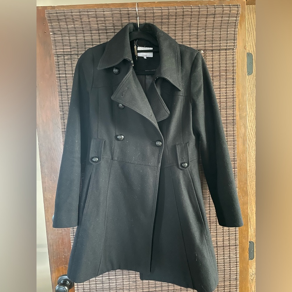 Laundry by Shelli Segal black peacoat size 6